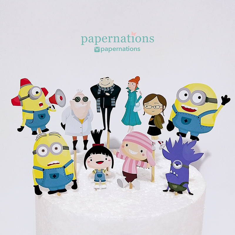 Despicable Me Cupcake Toppers